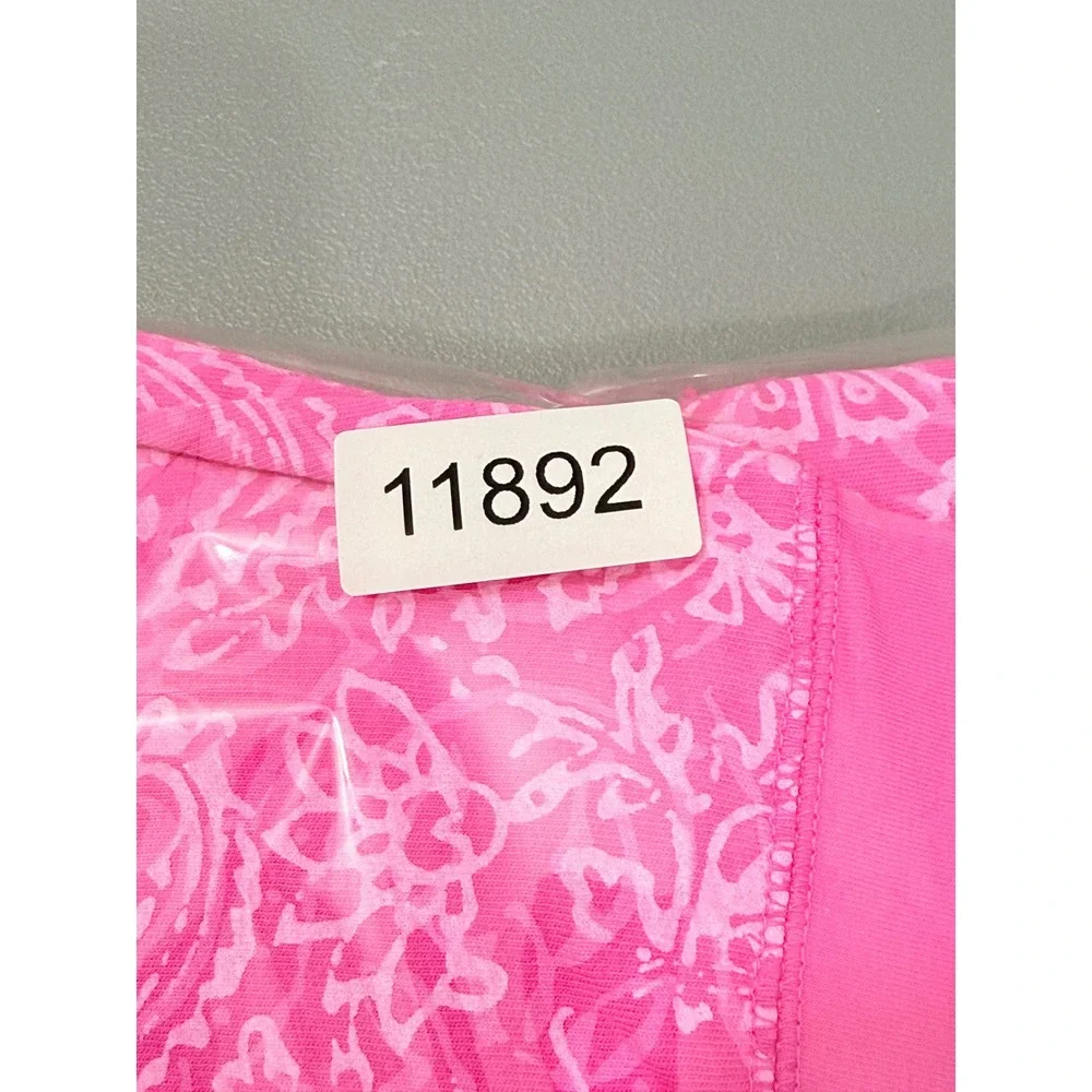 Fresh Produce 100% Cotton Pink Asymmetrical Ruffle Skirt XXL USA vacation beach
